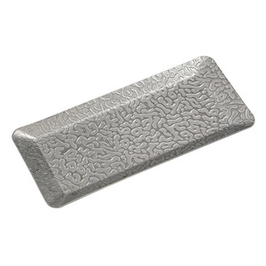 Vintage Stainless Steel <b>Towel</b> Tray Distressed Finish Hotel Restaurant Serving Tray Multifunctional Snack Dessert Barbecue Tray - Product Image 3