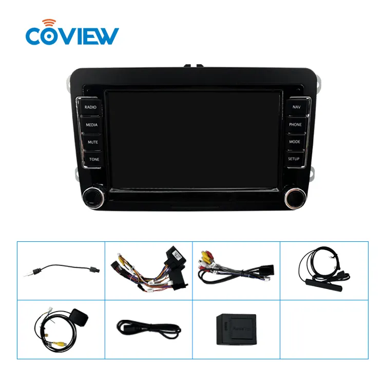 TS10 7" Android 8 Core Car DVD Player IPS+DSP Carplay With 360 Car Camera For VW Volkswagen