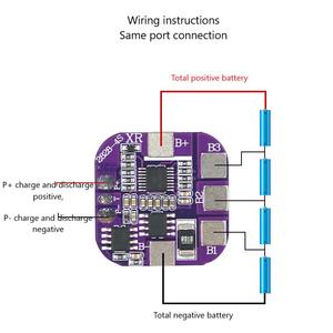 Scheda di Ricarica BMS 4S 5A per Batteria al Litio 14500 14.8V con Protezione da Sovraccarico/Sovradescarica/Cortocircuito - Product Image 3