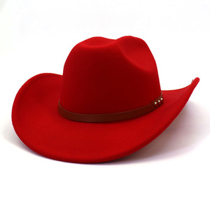 Wholesale Luxury High Quality Customize Old School Felt Bulk Australia Wool <strong>Wooly</strong> Western Vintage Cowboy Cowgirl <strong>Men</strong> <strong>Hat</strong> - Product Image 2