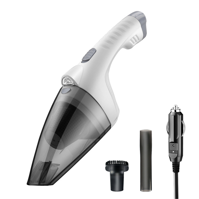106W Hand-held Car Vacuum Cleaner with Strong Suction Features Cigarette Lighter Plug DC12V Voltage