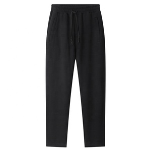 JL0421D OEM pantaloni della tuta in vita semplice elasticizzati di alta qualità pantaloni della tuta impilati personalizzati <span class=keywords><strong>uomo</strong></span> nero Jogger <span class=keywords><strong>uomo</strong></span> - Product Image 2