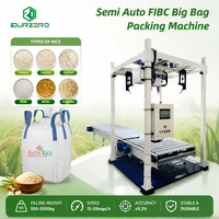 Machine de remplissage de sacs de riz de 1000 kg, 15-20 sacs/h, machine d'emballage de gros sacs FIBC, station de pesage semi-automatique pour granulés de riz en vrac