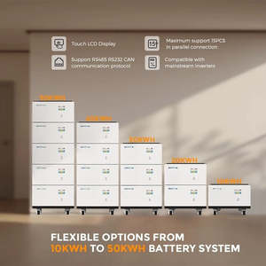 Stackable <b>48V</b> 51.2V Solar Lithium Ion <b>Battery</b> Pack 202Ah-600Ah-10KWh-20KWh-30KWh Energy Storage System for Home Use Stackable Li - Product Image 2