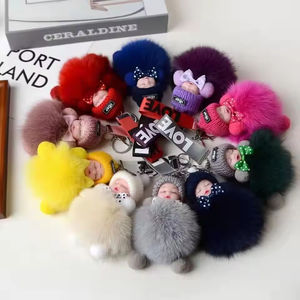 พวงกุญแจขนฟูรูปจิ้งจอก<span class=keywords><strong>น</strong></span>่ารักพร้อมตุ๊กตาเด็ก<span class=keywords><strong>น</strong></span>้อยดีไซน์น่ารัก <span class=keywords><strong>น</strong></span>ุ่มมาก พวงกุญแจปอมปอมสำหรับเด็ก - Product Image 6