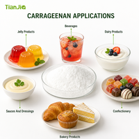 Poudre de carraghénane de qualité alimentaire Tianjia, épaississant, stabilisateur, émulsifiant, applications de transformation de la viande, fabrication alimentaire, halal