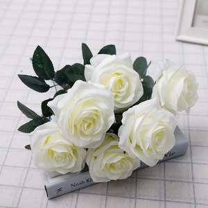 Roses en velours simulé, fleurs artificielles de haute qualité, fleurs en relief, arrangement mural de fleurs, Saint-Valentin, mariage, maison - Product Image 2
