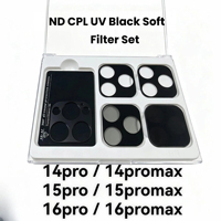 Protection d'objectif magnétique 5-en-1 pour iPhone 14 Pro, 15 Pro, 16 Pro Max – Kits de films filtrants CPL, UV, ND pour iPhone 17 Pro/17 Pro Max