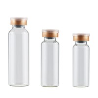 InjexMed - Vial de Vidrio Transparente de 3 ml para Uso Doméstico, Proyectos de Belleza, Suero, Líquido Cosmético, Envase, Botella, Estuche, Herramienta