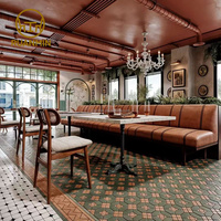 Meubles de restaurant en bois massif durables, tables et chaises, mobilier de café, tabourets de bar, canapés modernes pour clubs