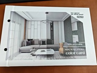 Catalogue d'échantillons de panneaux muraux en PVC imperméables personnalisés de haute qualité, carte de couleurs, brochure, livre d'échantillons de matériaux pour utilisation en salle de sport
