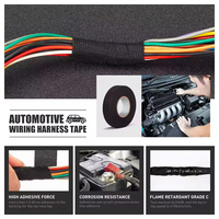 Ruban isolant automobile auto-adhésif en tissu simple, résistant aux hautes températures, application facile, fixation ferme, antidérapant