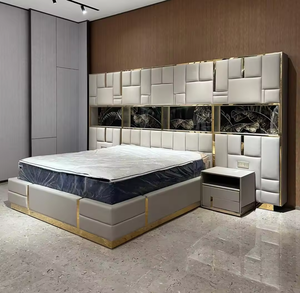 <span class=keywords><strong>Letto</strong></span> <span class=keywords><strong>Matrimoniale</strong></span> di Lusso Italiano in Pelle con Testiera Alta, Moderno e di Alta Gamma - Product Image 6