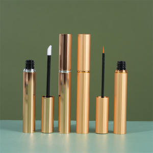 Brocha Intercambiable con Tubo Dorado AL de 5 ml para Brillo Labial, Aceites Labiales, Rímel, Delineador de Ojos, Suero para <span class=keywords><strong>Pestañas</strong></span> y Solución Nutritiva - Product Image 1