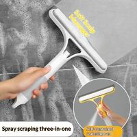 Brosse de nettoyage double face en plastique pour vitres, avec pulvérisateur et raclette, écologique, pour pare-brise de voiture et fenêtres