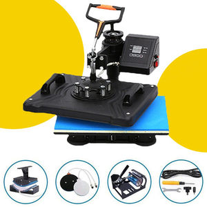 En Stock, Máquina de Prensa de Calor 5 en 1, Impresora de Transferencia Térmica para Camisetas, Utilizada para Imprimir en Ropa, Gorras, Telas, Cuero y Tazas - Product Image 3