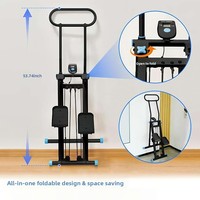 Máquina Multifuncional Plegable para Subir Escaleras, Capacidad de Carga de 110 kg, para Gimnasio, Ejercicio, Pérdida de Peso, Equipo de Fitness Aeróbico