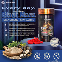 En stock : Extrait de racine de Maca noire 20:1 en capsules 1000mg – Soutien quotidien pour la force et l'endurance des hommes actifs – 90 capsules prêtes à être expédiées