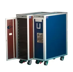 Airline Full Size Catering Food Inflight Trolley With Meal Beverage Snack