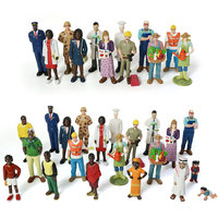 Service OEM ODM, figurines miniatures en PVC de 2 à 5 pouces, décoration de table, jouet, figurine humaine miniature en plastique