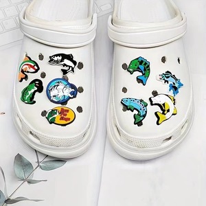 Nouvelle pêche stock sérieux sabots breloques en gros PVC caoutchouc haute qualité accessoires chaussures décorations chaussures breloques - Product Image 1