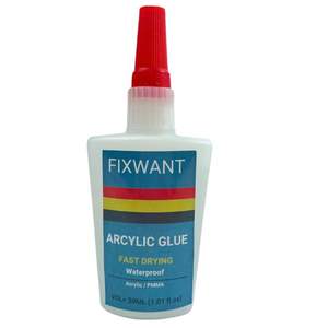 FIXWANT 30ML <span class=keywords><strong>Colle</strong></span> Acrylique Instantanée Forte Transparente PMMA Adhésif ABS Plexiglas PVC Plastique Imperméable Séchage Rapide <span class=keywords><strong>Colle</strong></span> - Product Image 1