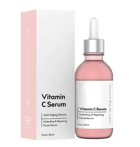 Senka soro de ácido hialurônico 100%, rótulo privado para cuidados com a pele, soro clareador facial natural de vitamina c