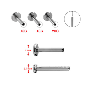 G23 f136 टाइटेनियम कान ट्रेगलस 20 गेज थ्रेडलेस पुश पिन स्पष्ट ज़िरकॉन लैरेट स्टड - Product Image 5