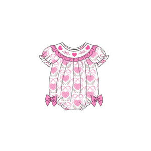 Conjunto <span class=keywords><strong>de</strong></span> Ropa Personalizada para Niñas, Traje <span class=keywords><strong>de</strong></span> San Valentín con Corazón Rosa <span class=keywords><strong>y</strong></span> Lazo para Bebés, Ropa <span class=keywords><strong>de</strong></span> Boutique para Niñas Pequeñas - Product Image 3