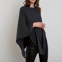 70% laine 30% cachemire tricoté Poncho châle nouveau Design couleur unie femmes haute hiver accessoires adultes bébés automne écharpes