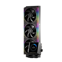 Nouveau Radiateur Tout-en-un PEERLESS VISION 360 ARGB Noir avec Dissipateur Thermique en Plastique, Alimentation 3 Broches, pour Boîtier d'Ordinateur, Refroidissement Liquide à Roulement Fluide