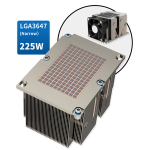 อุปกรณ์ทำความเย็นซีพียูแบบแอคทีฟ2U LGA3647พร้อมครีบอลูมิเนียมฐานทองแดงและท่อความร้อน4ท่อความร้อน<span class=keywords><strong>225W</strong></span> <span class=keywords><strong>TDP</strong></span> 12V 4Pin PWM สำหรับพีซี - Product Image 1