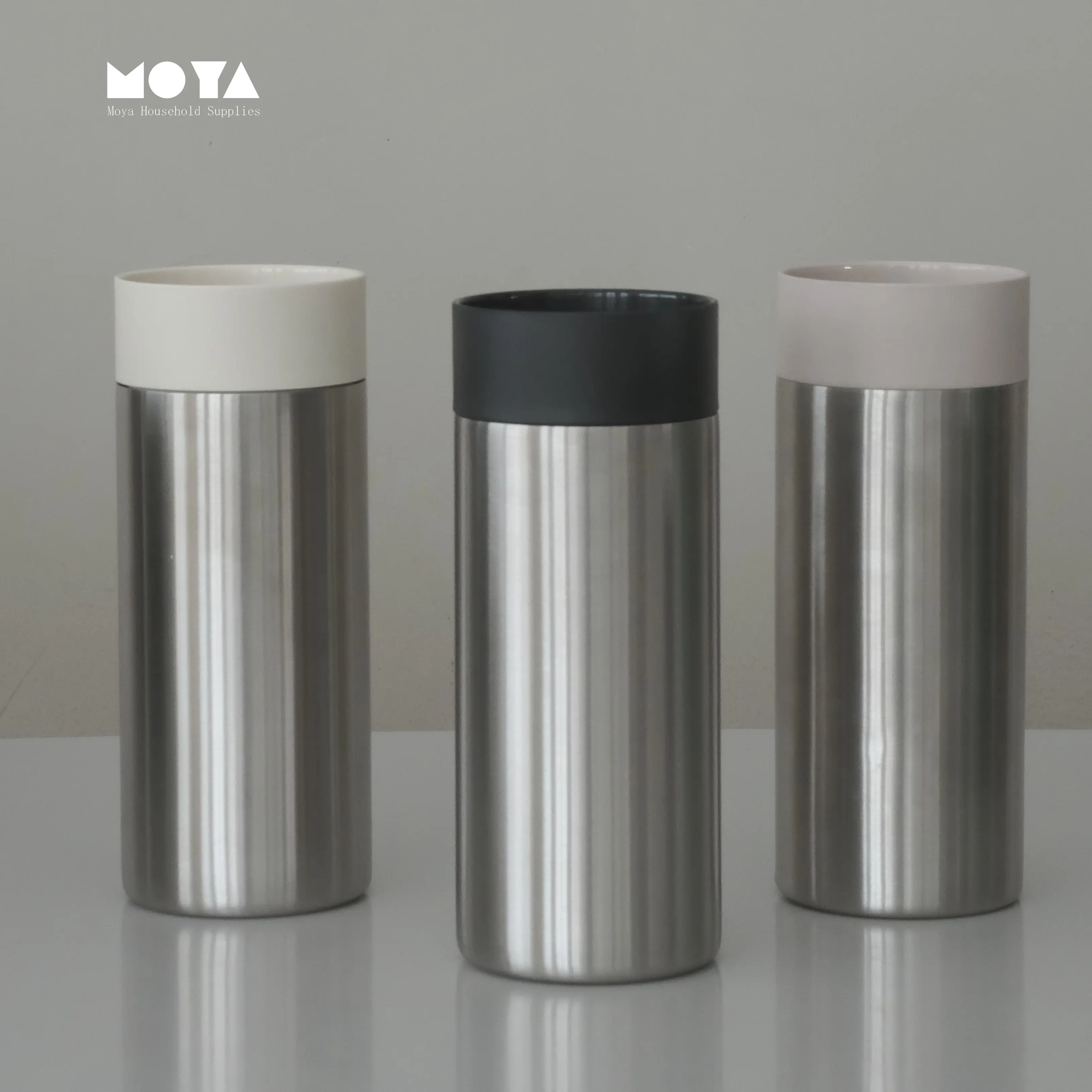 Produk terlaris gudang Tumbler sublimasi baja tahan karat cangkir termos botol mobil dengan tutup Tekan