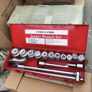 Jeu de clés à douilles à chocs robustes 21 pièces 3/4'' pour mécaniciens automobiles, outils multifonctionnels - Product Image 3