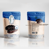 Nourriture pour bébés surgelée et déshydratée personnalisable en sachet autoportant, aux fruits de mer composés : Grouille jaune, crevettes grillées, poisson mandarin piquant