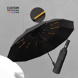 Ô dù gấp ba tự động mở, chống gió, nhỏ gọn, tiện dụng, có logo tùy chỉnh, chống tia UV - Product Image 2