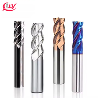 BWIN Solid Carbide Tipped Router Bits CNC Cutter Tool for Metal Milling Square Face End Mill with HRC 45/55/60/70