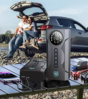 4-in-1 16000mAh Car Jump Starter with Air Compressor Tire Inflator LED Emergency Light