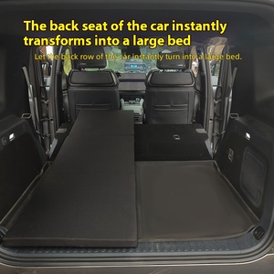 Evrensel araba katlanır yatak rahat araba koltuğu modifikasyonu için ücretsiz şişme arka uyku pedi katlanabilir yatak ile - Product Image 3