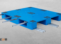 Fournisseur de palettes en plastique antidérapantes à bas prix, palettes en plastique HDPE robustes, palettes Euro en plastique