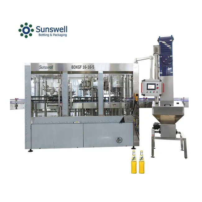 Good Price Glass Bottle Washing Filling and Capping Machine Soft Drink Filling Machinery Carbonated