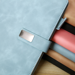 Agenda de bureau personnalisé en PU avec bouton magnétique A5/B5, carnet épais de haute qualité, carnet de notes, carnet de comptabilité, cadeau - Product Image 2