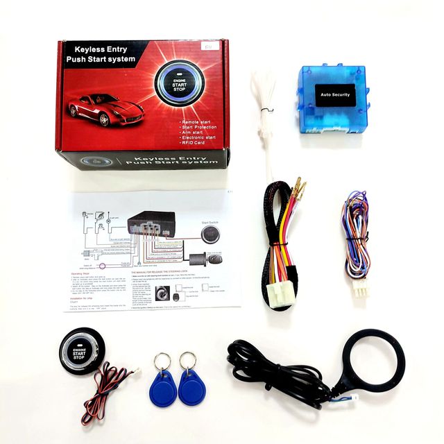 Push Button Remote Engine Start Stop System Car Alarms E11