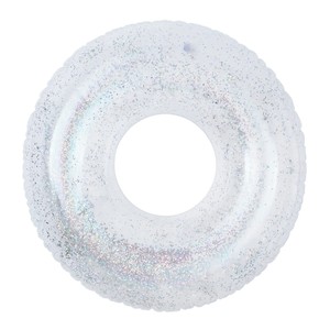 Bouée de piscine gonflable transparente en PVC OEM, <span class=keywords><strong>tube</strong></span> de natation transparent, structure cylindrique continue, jouet aquatique d'été personnalisé - Product Image 5