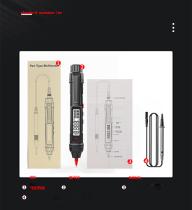 Multímetro Tipo Pluma HYTAIS TS20A con Medición de Voltaje Continuo NCV, Pantalla Analógica y Digital, Material ABS, Detección de Encendido/Apagado - Product Image 5