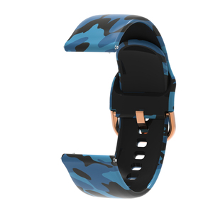 Bracelet en silicone imprimé 20mm pour Huami Amazfit <span class=keywords><strong>GTR</strong></span> 42/Bip/GTS pour <span class=keywords><strong>Garmin</strong></span> Forerunner 245 645/Vivoactive <span class=keywords><strong>3</strong></span> Easyfit Wristband - Product Image 5