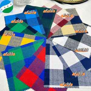 Tissu en flanelle <span class=keywords><strong>teint</strong></span> en fil, polyester et coton TC, en stock, vente chaude, prêt à l'emploi, pour vêtements - Product Image 5