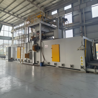 Machine de sablage à convoyeur à rouleaux automatique pour structures en acier, ligne de décapage de la rouille pour tuyaux continus et poutres en H de grande capacité