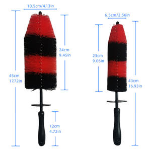 Cepillo para Llantas de Coche NIKO, Cepillo de Acero para Anillos de Motor, Cepillo de Limpieza para Espacios de Coche con Mango Largo - Product Image 2