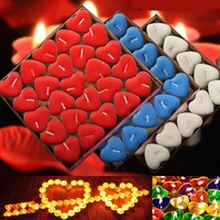 2-Stunden Herzförmige Rauchfreie Kerze für Geburtstage, Qixi-Festival, Valentinstag, Heiratsanträge, Kleine Hochzeiten - Modell 750 #   Dekorativ